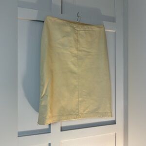 Vintage Danier Leather Side Zipper Slit Skirt